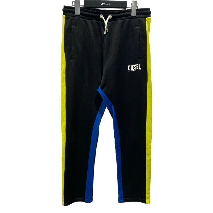 楽天市場】【中古】DIESEL サイドライン トラックパンツ ブラック  