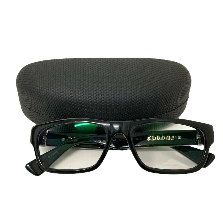 楽天市場】【中古】CHROME HEARTS INFLATABLE DATE 眼鏡 ブラック  