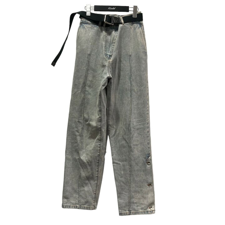 楽天市場】【中古】Knuth Marf slit belt slacks pants デニムパンツ 
