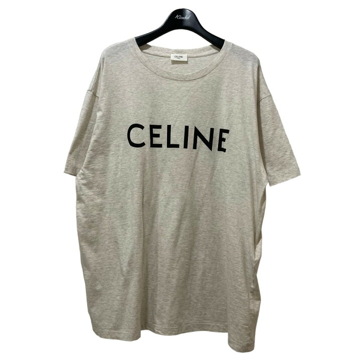楽天市場】【中古】CELINE ルーズ ロゴTシャツ 2X681657Y グレー 
