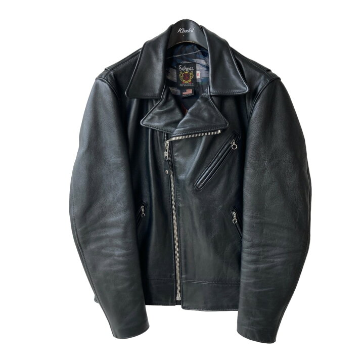 楽天市場】【中古】SCHOTT×STUSSYカウレザーダブルライダース 