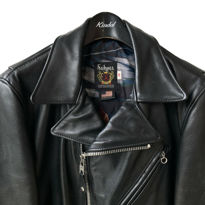 楽天市場】【中古】SCHOTT×STUSSYカウレザーダブルライダース 