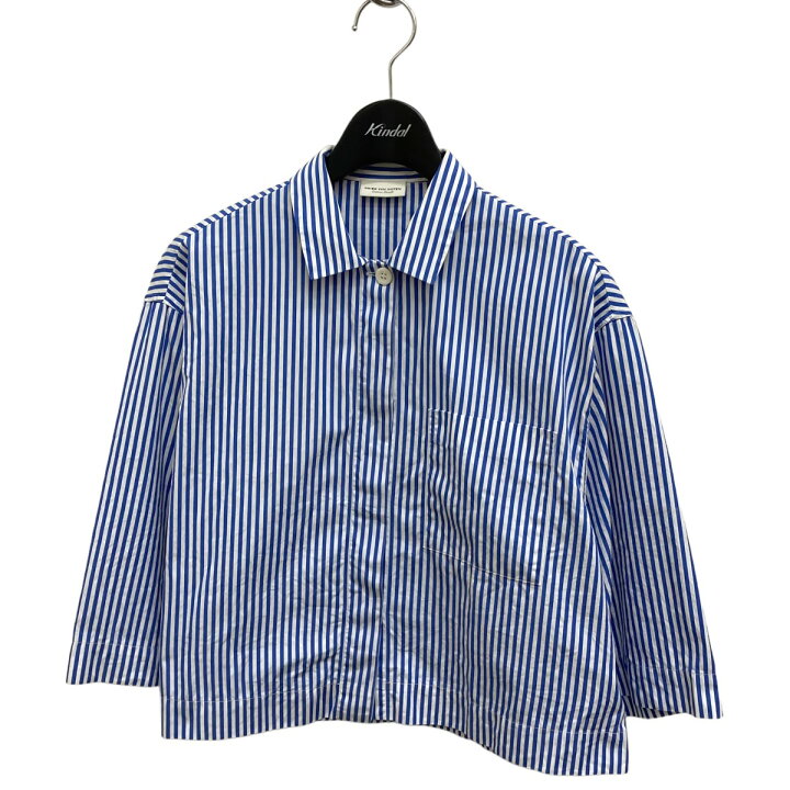 楽天市場】【中古】DRIES VAN NOTEN ストライプ 半袖シャツ ブルー 