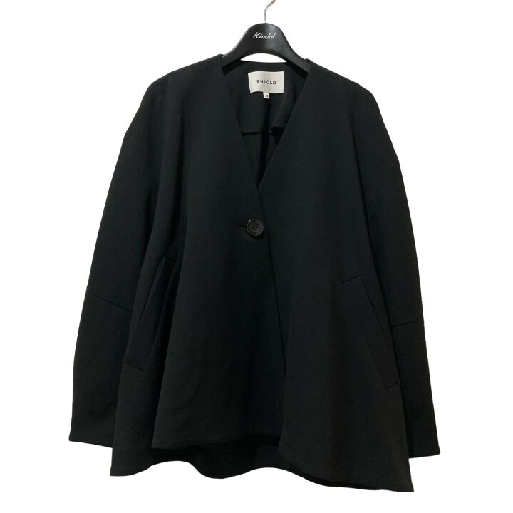 楽天市場】【中古】ENFOLD VASE JACKET ノーカラービッグシルエット 