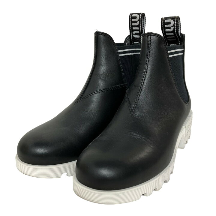 楽天市場】【中古】MIU MIU サイドゴアブーツ ブラック サイズ：35 1/2 