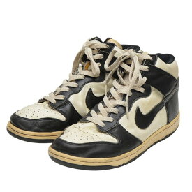 【中古】NIKE　2008年　Vintage　DUNK HIGH　スニーカー　ダンクハイ　318850-101 ブラック×ホワイト サイズ：28cm 【040624】（ナイキ）