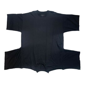 【中古】MM6 Maison Margiela　ドッキングビッグTシャツ ワンピース S52CT0380 ブラック サイズ：XS 【040624】（エムエムシックス メゾン マルジェラ）
