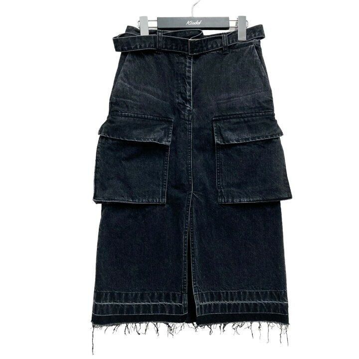 楽天市場】【中古】sacai カーゴポケット デニムスカート 23 06487  