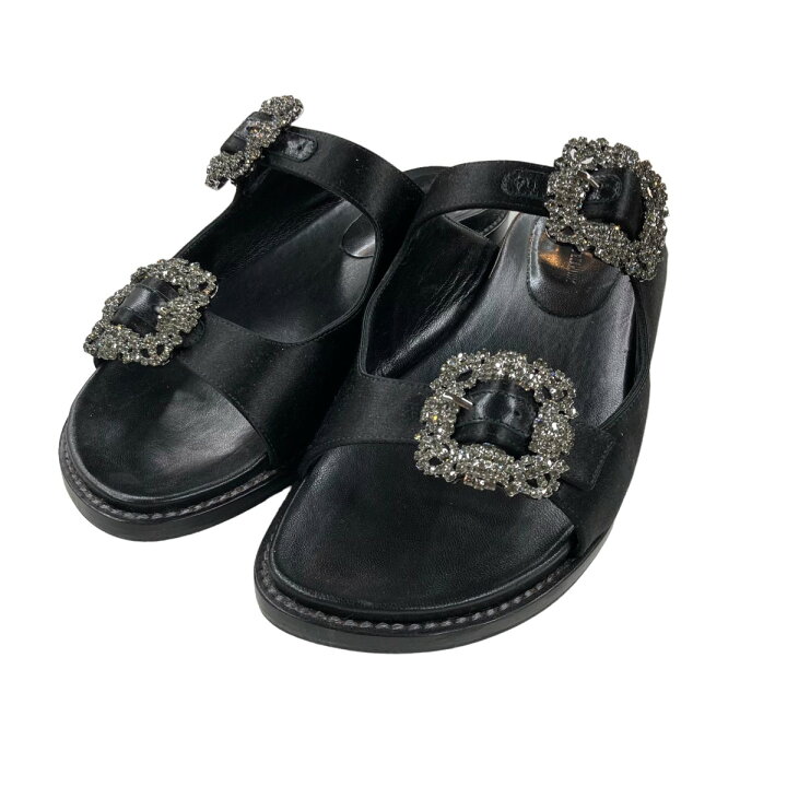 楽天市場】【中古】Manolo Blahnik STURLUSHANGI ストラップサンダル 