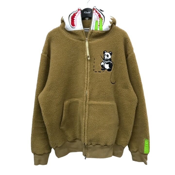 楽天市場】【中古】A BATHING APE パンダボアジップパーカー ブラウン 