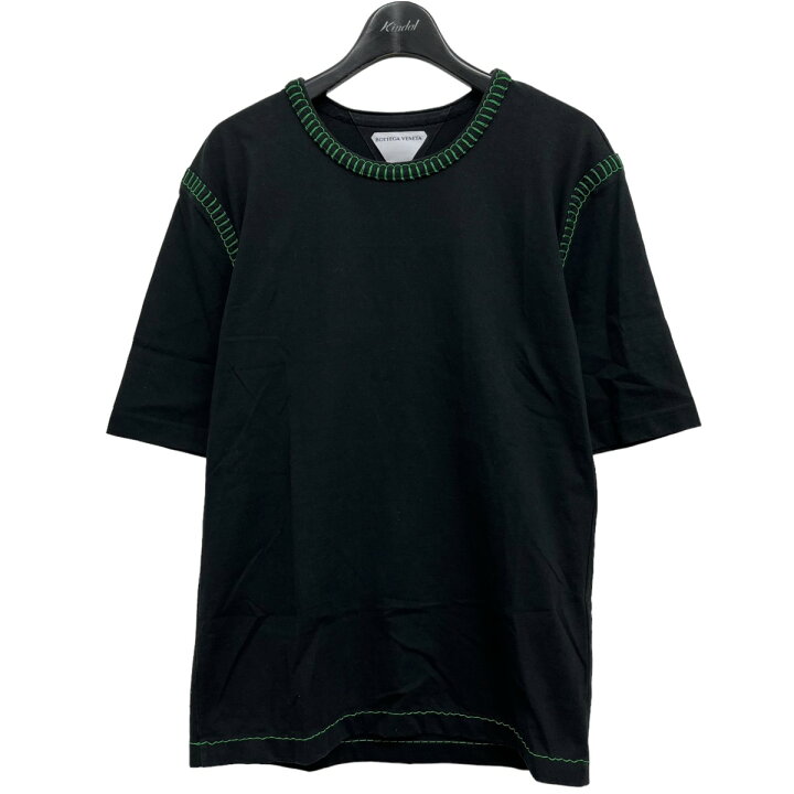 楽天市場】【中古】BOTTEGA VENETA ステッチTシャツ ブラック×グリーン 