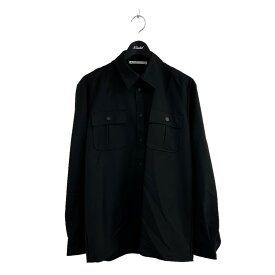 【中古】ACNE STUDIOS　ルールミリタリーシャツ FN-MN-SHIR000308 ブラック サイズ：44 【050624】（アクネストゥディオズ）