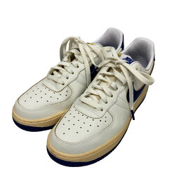 【中古】NIKE　WMNS Air Force 1 ’07 Sail Pale Vanilla Gold Suede Deep Royal Blue FQ8103-133 ホワイト サイズ：25.5cm 【060624】（ナイキ）