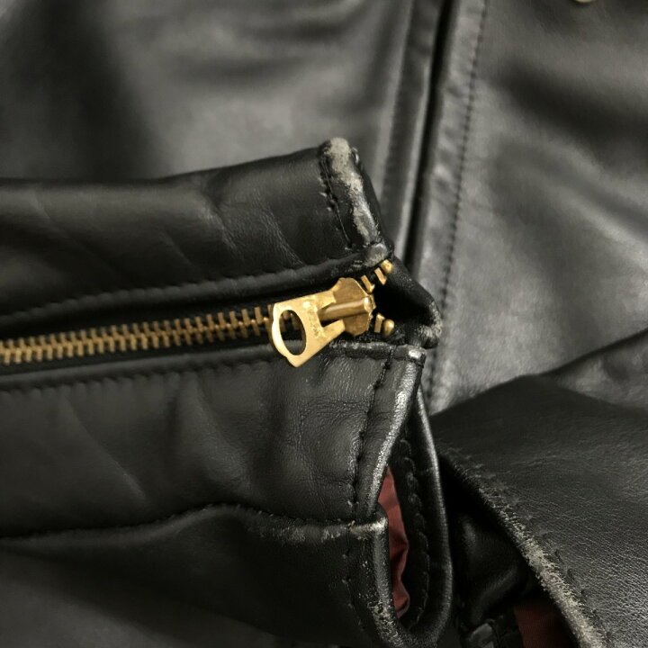楽天市場】【中古】Schott 641XX 逆ハの字 レザージャケット ブラック 