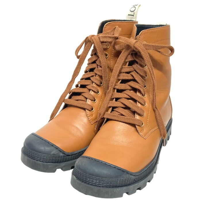 楽天市場】【中古】LOEWEレースアップブーツ 590321 ブラウン サイズ  