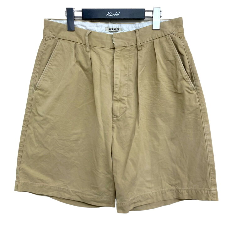 楽天市場】【中古】AURALEE 18SS WASHED FINX LIGHT CHINO WIDE SHORTS 