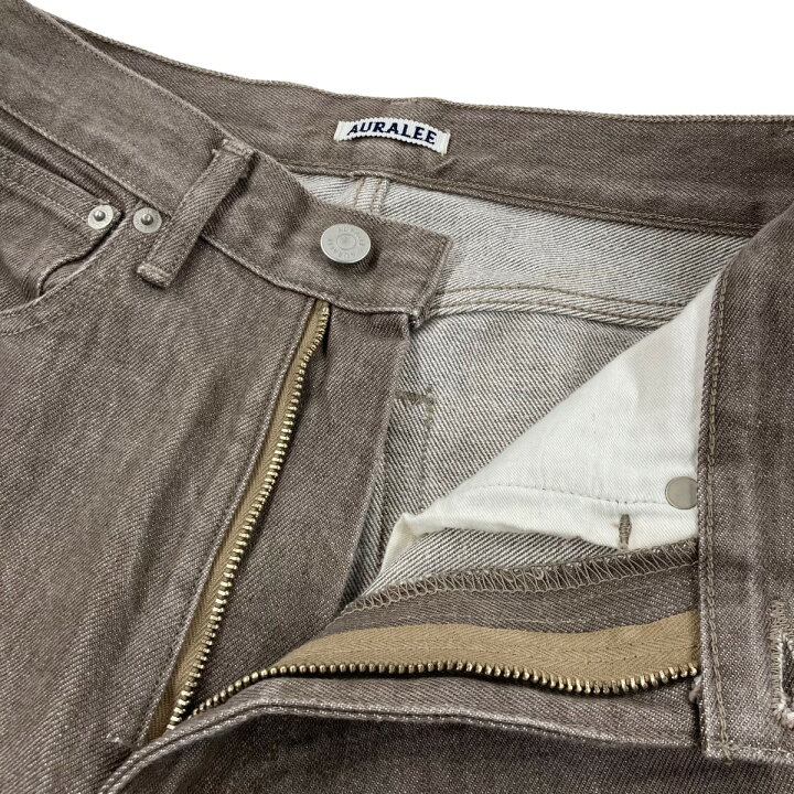 楽天市場】【中古】AURALEE 23AW HARD TWIST BROWN DENIM 5P PANTS
