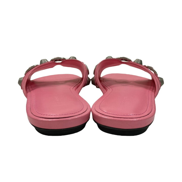 楽天市場】【中古】BALENCIAGALEATHER CAGOLE SLIPP レザーミュール 