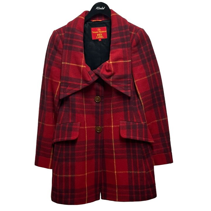 楽天市場】【中古】Vivienne Westwood RED LABEL チェックウールコート 