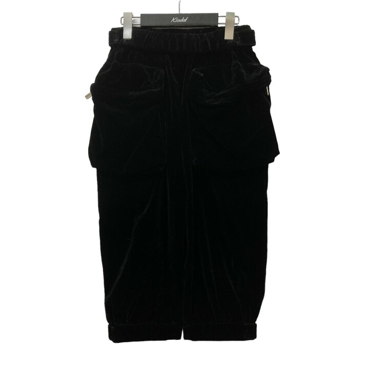 楽天市場】【中古】MIU MIU ベロア2ポケットカーゴパンツ ブラック 