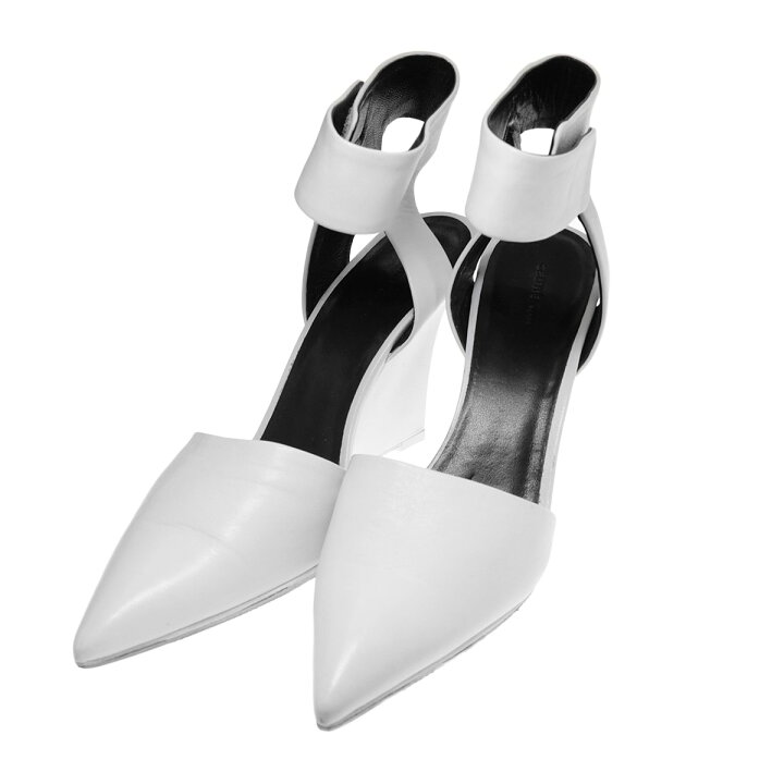 楽天市場】【中古】CELINEベルクロアンクルストラップ ポインテッド 