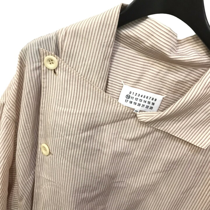 楽天市場】【中古】Maison Margielaストライプホスピタルコート 