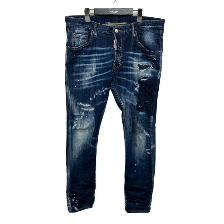 楽天市場】【中古】DSQUARED2 Dark Tiffany Spots Wash Skater Jeans 