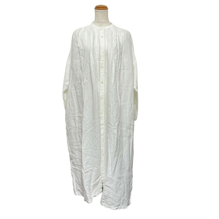 楽天市場】【中古】nest Robe リネン近江晒 バンドカラーシャツ  