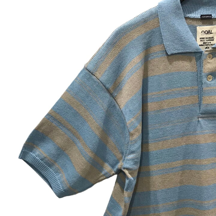 楽天市場】【中古】nanamica ストライプ柄半袖ニットポロシャツ Stripe 