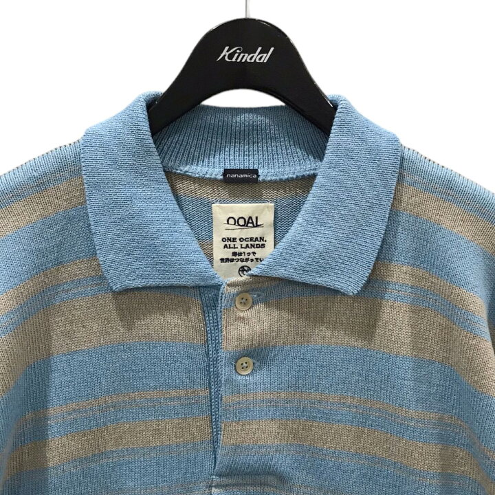 楽天市場】【中古】nanamica ストライプ柄半袖ニットポロシャツ Stripe 