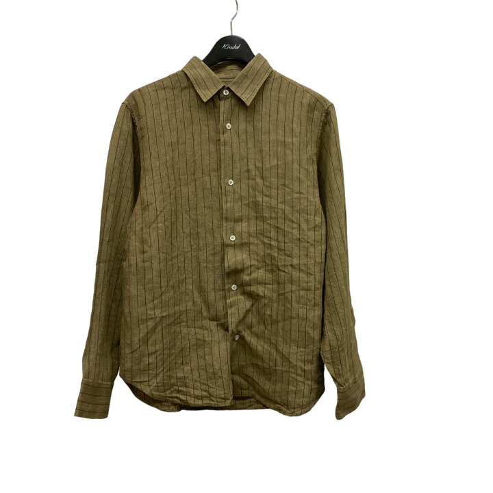 楽天市場】【中古】Aime Leon Dore リネンストライプシャツ ブラウン 