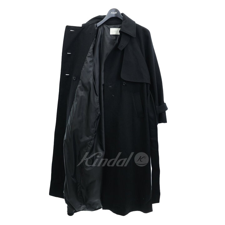 楽天市場】【中古】lourenウールトレンチコート lo204-07 ブラック 