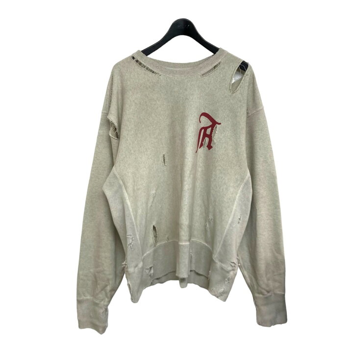 楽天市場】【中古】ANCELLM 24SS CRASH SWEAT SHIRT クルーネック 
