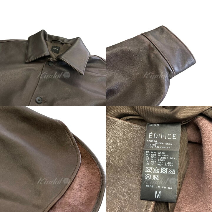 楽天市場】【中古】EDIFICEネイキッドラムレザー ワンピースカラー 