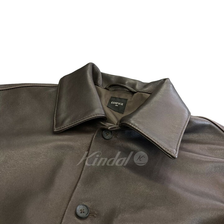 楽天市場】【中古】EDIFICEネイキッドラムレザー ワンピースカラー 