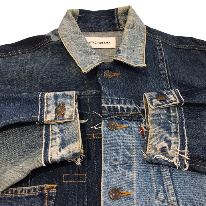 楽天市場】【中古】MIYAGIHIDETAKA Remake DENIM JACKET リメイク 