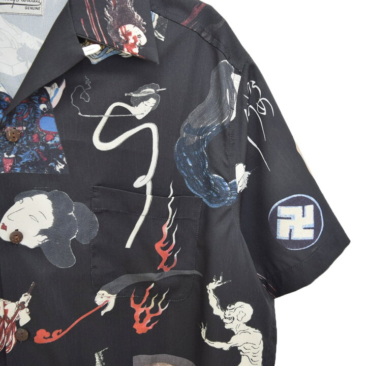 楽天市場】【中古】WACKO MARIA 妖怪柄 アロハシャツ お化け 2019SS 