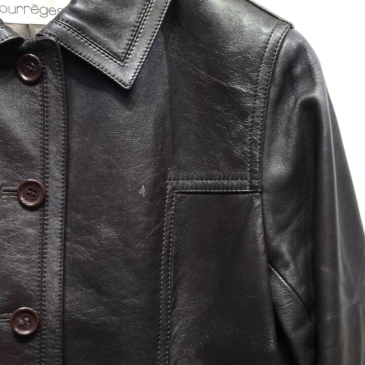 楽天市場】【中古】courreges ラムレザージャケット ECDAM-78790 