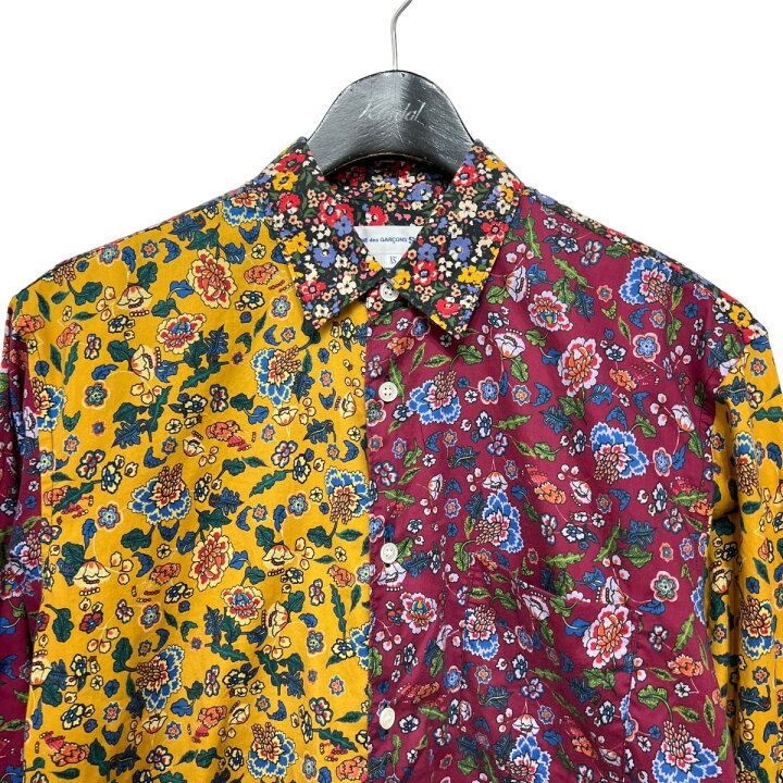 楽天市場】【中古】COMME des GARCONS SHIRT花柄シャツ W27039 レッド 