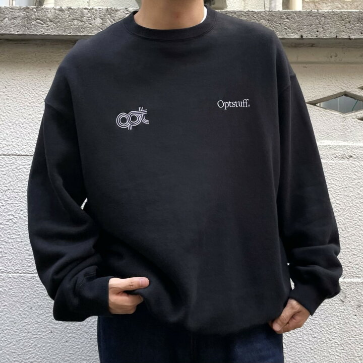 楽天市場】【中古】Optstuff 23AW CREWNECK SWEAT SHIRTロゴクルー 