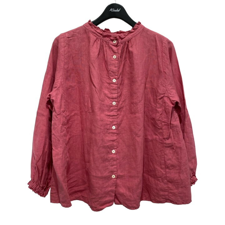 楽天市場】【中古】nest Robe リネンスタンドフリルブラウス 01175 