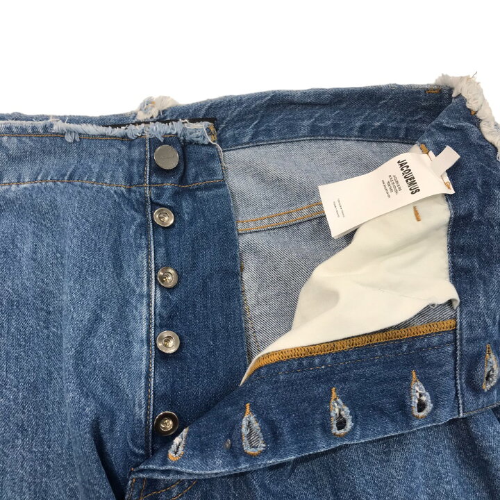 楽天市場】【中古】JACQUEMUS23AW ダブルベルトループバギーデニム 