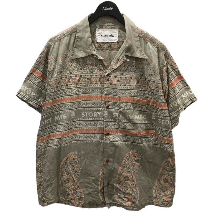 楽天市場】【中古】STORY MFG オープンカラー半袖シャツ Shore shirt 