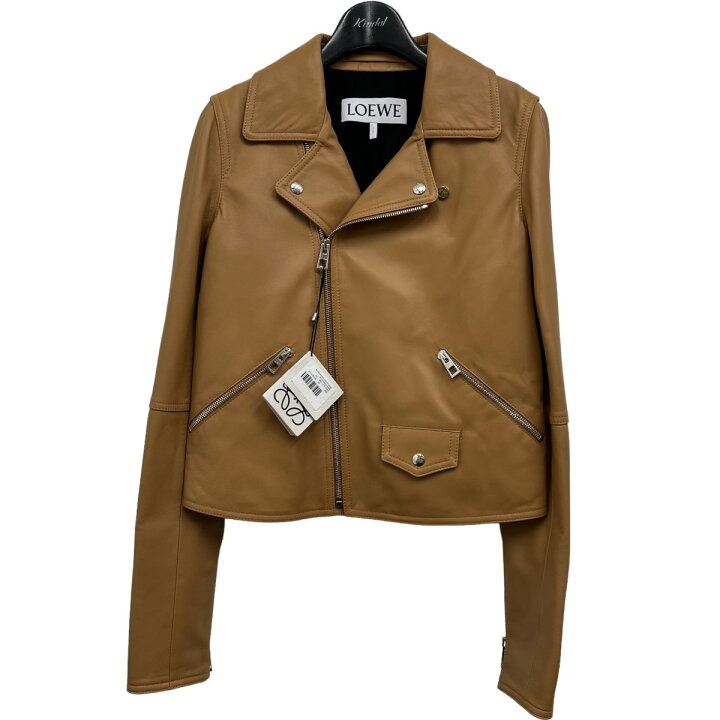 楽天市場】【中古】LOEWE2023SS レザージャケット ブラウン サイズ：34  