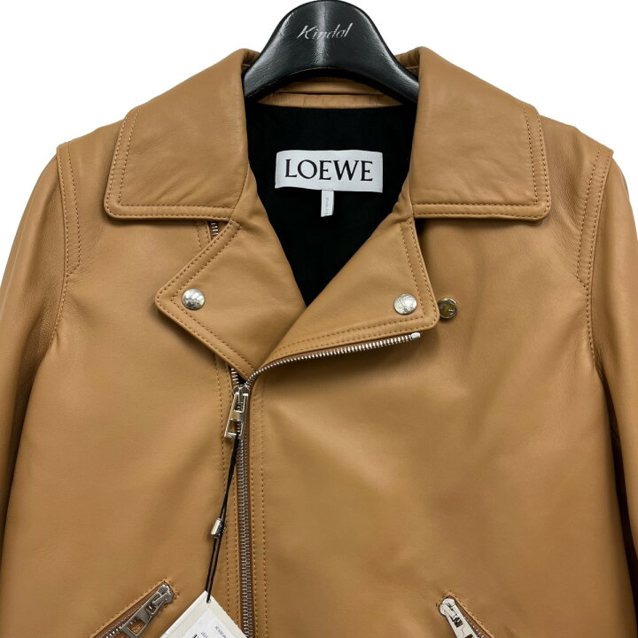 楽天市場】【中古】LOEWE2023SS レザージャケット ブラウン サイズ：34  