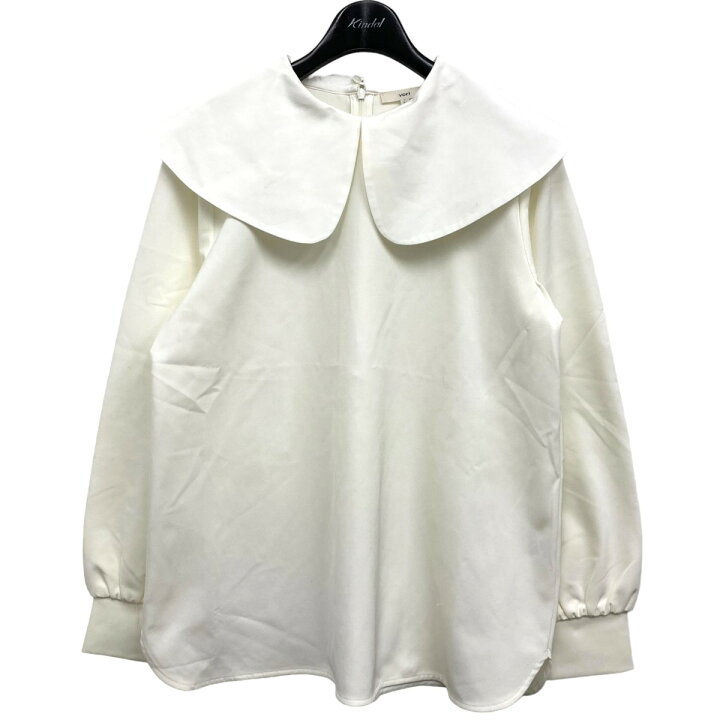 yori ワイドカラーストレッチブラウスブラウス - 五分丈・七分丈 