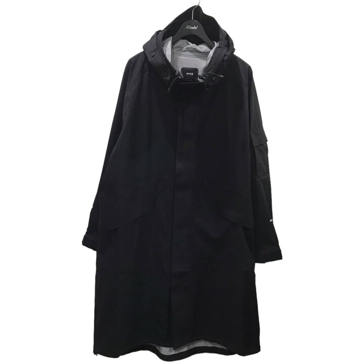 楽天市場】【中古】HYKE フーデッドナイロンコート PERTEX SHELL COAT 
