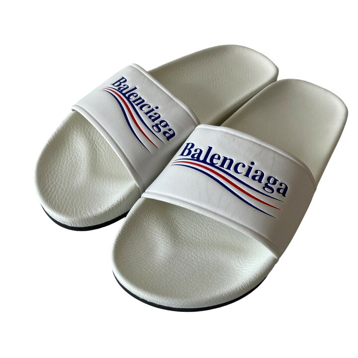楽天市場】【中古】BALENCIAGAキャンペーンロゴシャワーサンダル 