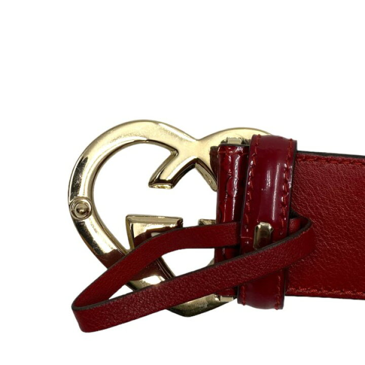 楽天市場】【中古】GUCCI ハートシェイプ インターロッキング エナメル