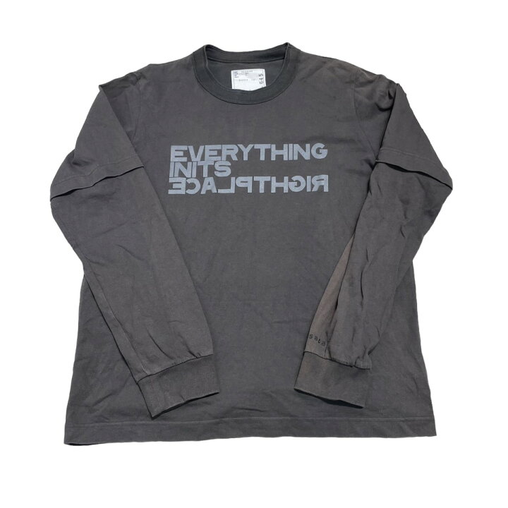 楽天市場】【中古】sacai 23SS Graphic Print L S T-Shirt 長袖Tシャツ  
